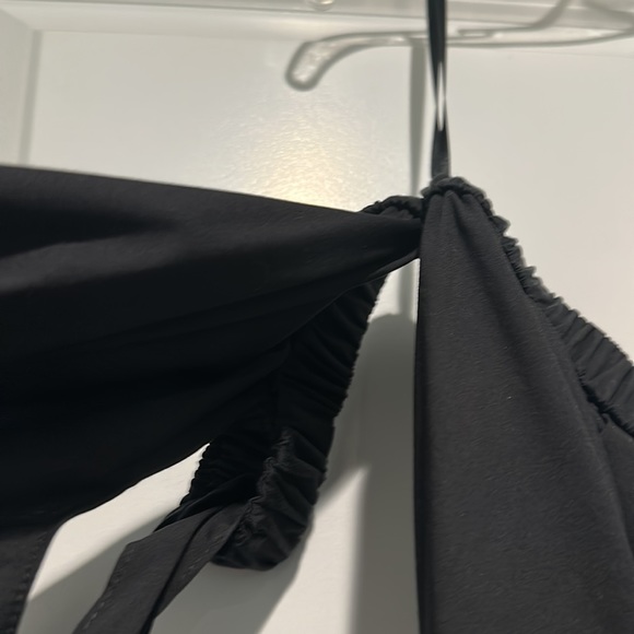 Black MILLY “Blithe”, off the shoulder top w/ bow accents. Elegant whimsy Sz S - Picture 5 of 12